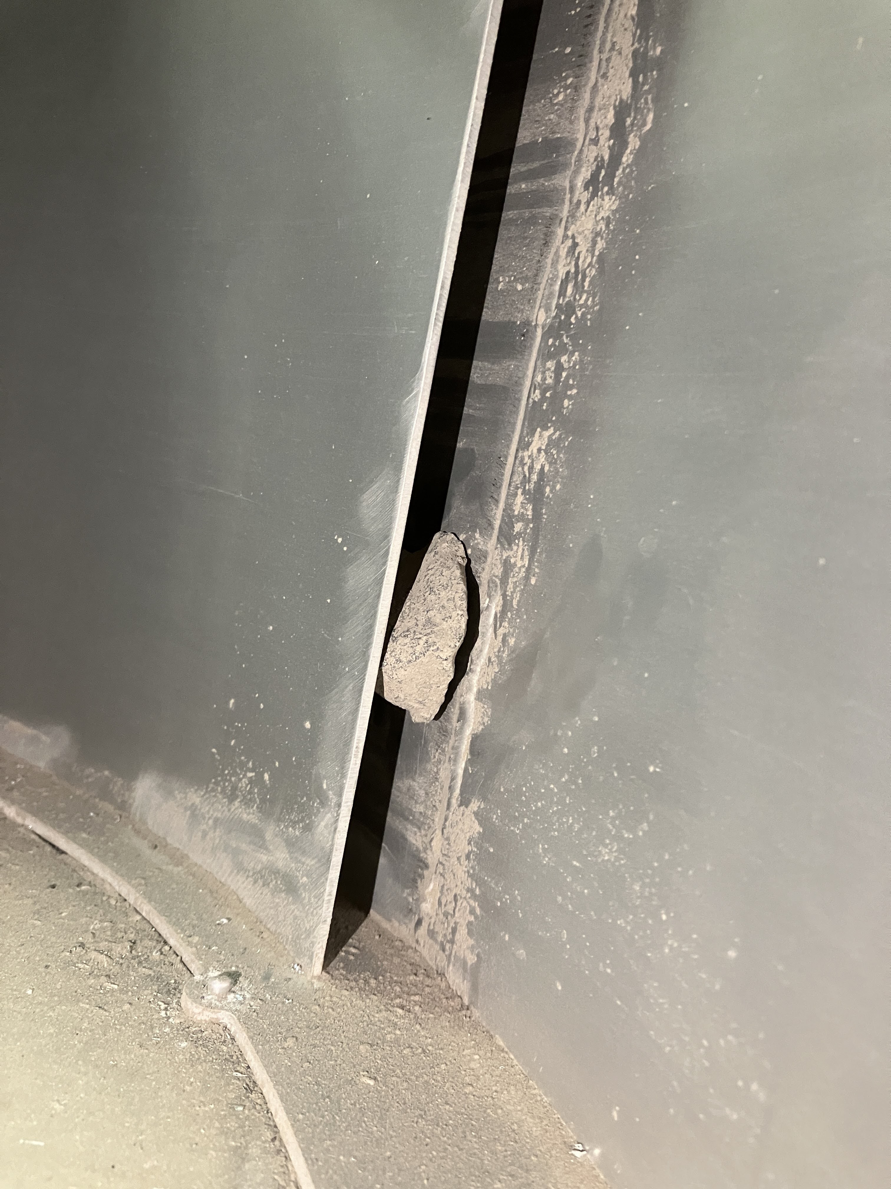 Rock stuck in Artie.