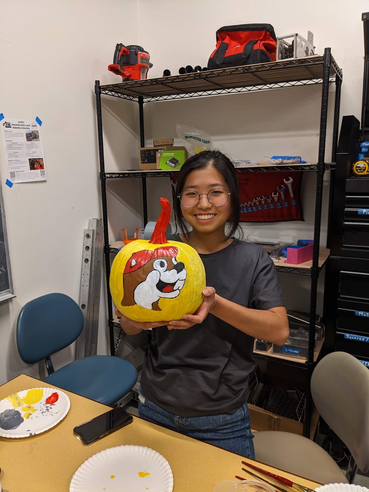 Nayeon Holding a Pumpkin